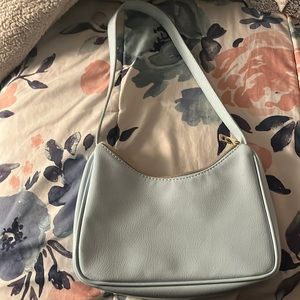 Forever 21, Light baby blue, Y2k Hand bag, Shiny Faux leather like material